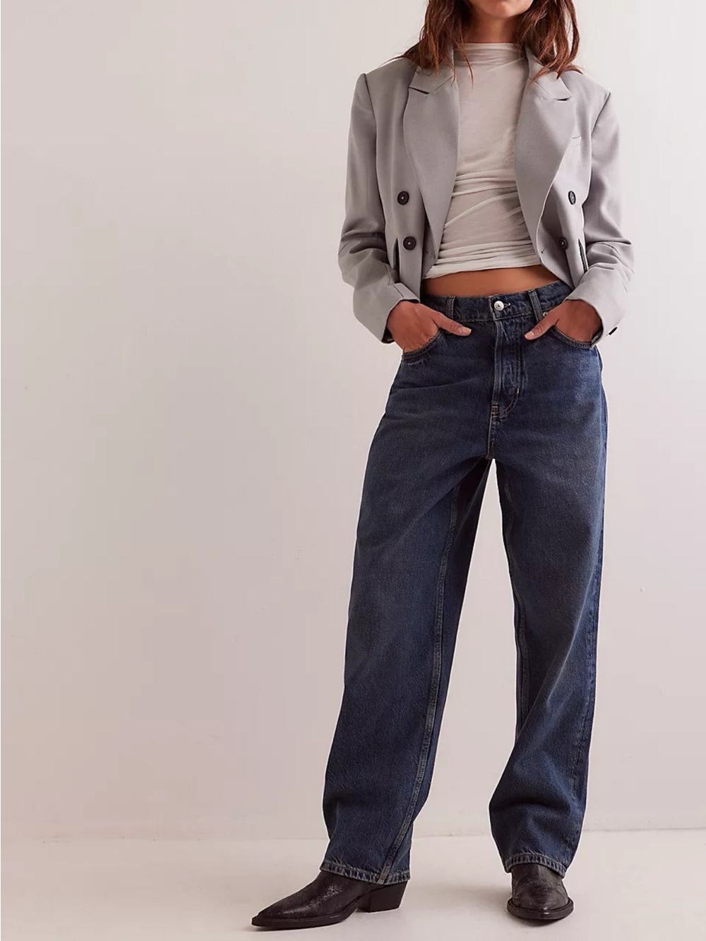 NWT Free People Cora Slouch Jeans